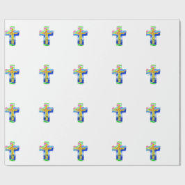 Papel De Regalo Cruz cristiana