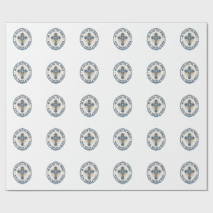 Papel De Regalo Cruz Cristiana Él Gobierna el Mundo