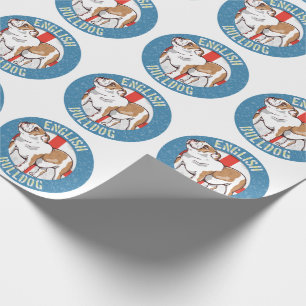Papel De Regalo Cruz de San Jorge, Bulldog inglés