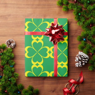 Papel De Regalo Cruz de trébol irlandés para el Día de San Patrici