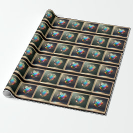Papel De Regalo Crystal Hearts Wrapping Paper