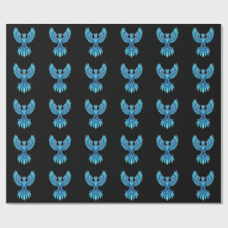 Papel De Regalo Cuaderno del Fénix Azul Ascendente - Diario de Art