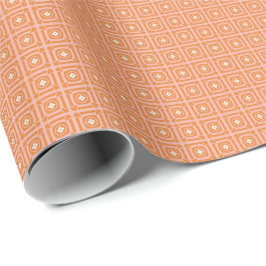 Papel de regalo cuadrado con flare rosa y naranja