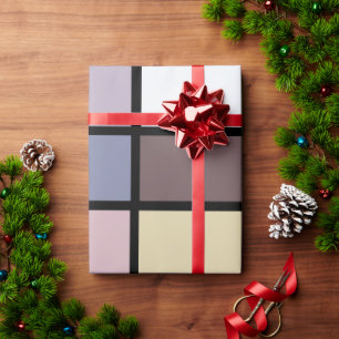 Papel De Regalo Cuadrados Coloridos Geométricos