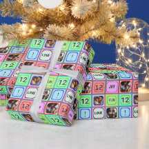 Cuadrados de colores personalizados con texto, 3 f