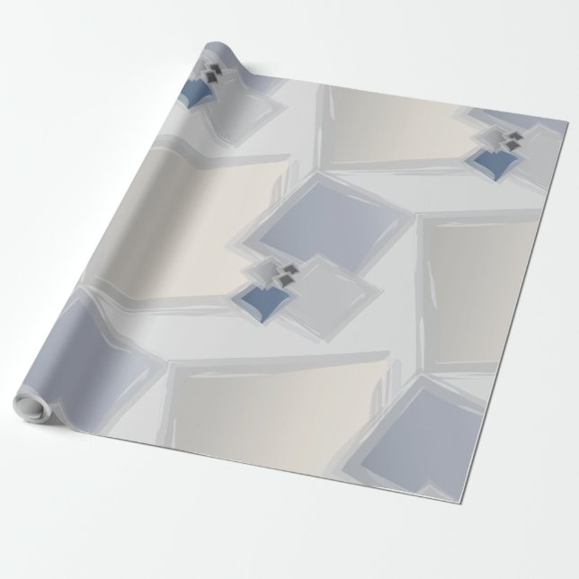 Papel De Regalo Cuadrados de Fibonacci rodantes (Desenrollado)