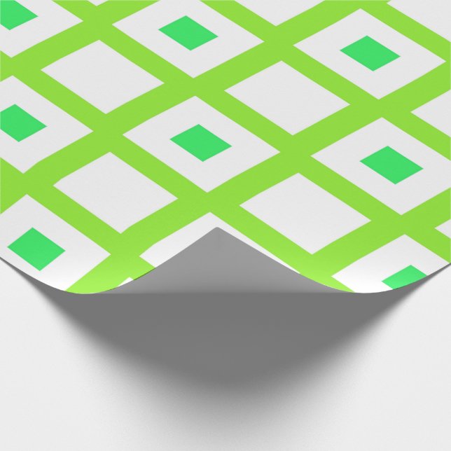 Papel De Regalo Cuadrados de limón (Esquina)