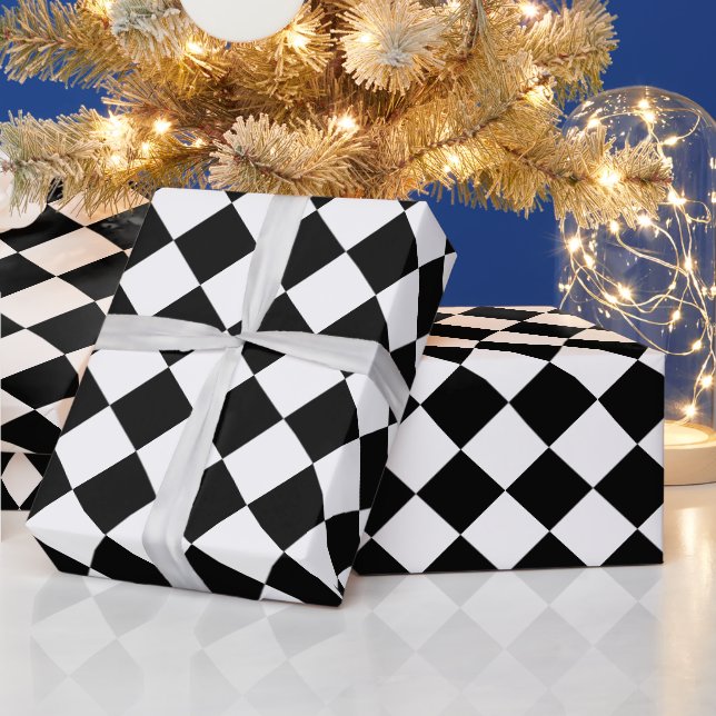 Papel De Regalo Cuadrados de tablero de cheques de patrones de dia (Vacaciones)