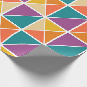 Papel De Regalo Cuadrados en triángulos