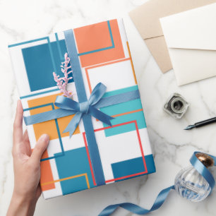 Papel De Regalo Cuadrados y líneas generales