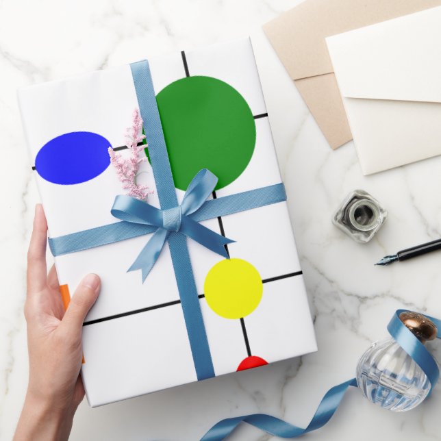 Papel De Regalo Cuadrícula de Bauhaus (Regalar)