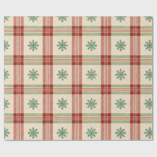 Papel De Regalo Cuadrícula de copo de nieve