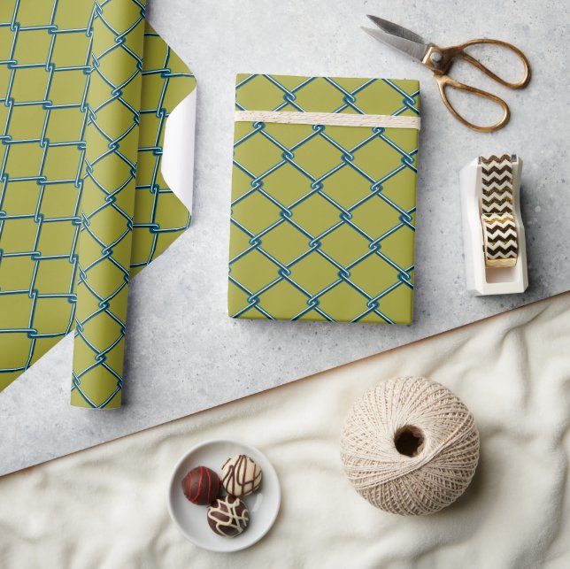 Papel De Regalo Cuadrícula de enlace de cadena (Artesanía)