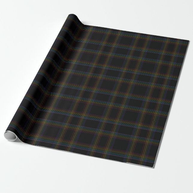 Papel De Regalo Cuadro de Arcoíris (Desenrollado)