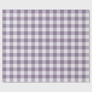 Papel De Regalo Cuadro de Gingham Clásico Lavanda
