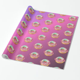 Papel De Regalo Cuadros de agua aspersores de los donuts