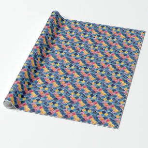 Papel De Regalo Cuadros de arcoiris acuáticos