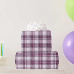 Papel De Regalo Cuadros de la herencia malva escocesa