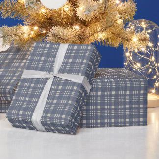 Papel De Regalo Cuadros de lino de otoño (gris melancólico)