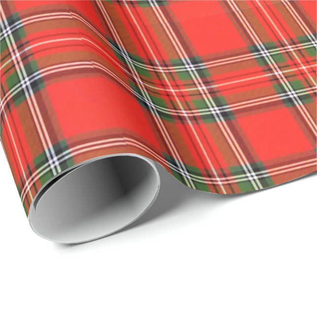 Papel De Regalo Cuadros de Navidad (Esquina del rollo)