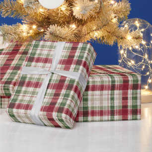 Papel de Regalo Cuadros de Navidad