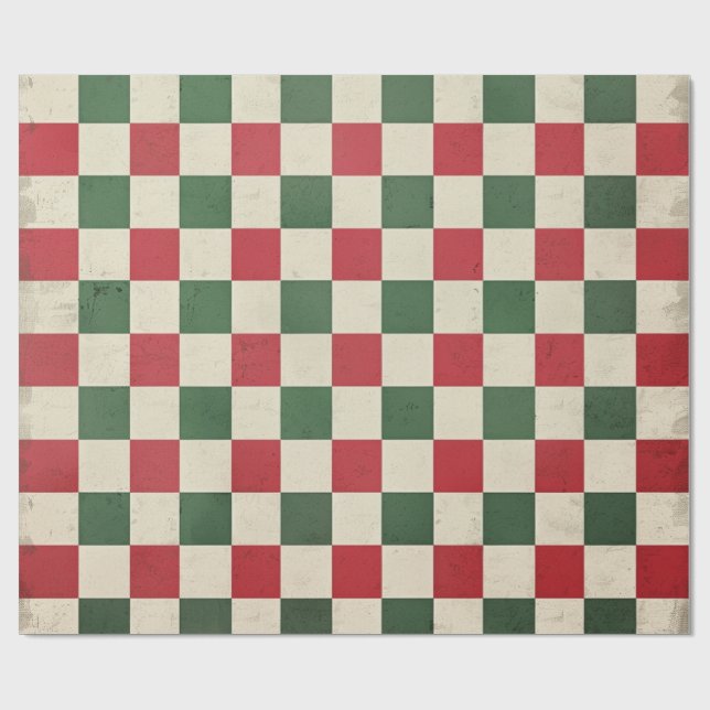 Papel De Regalo Cuadros de Navidad (Superficie plana)