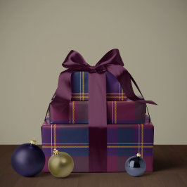 Papel De Regalo Cuadros de Navidad clásicos y sencillos