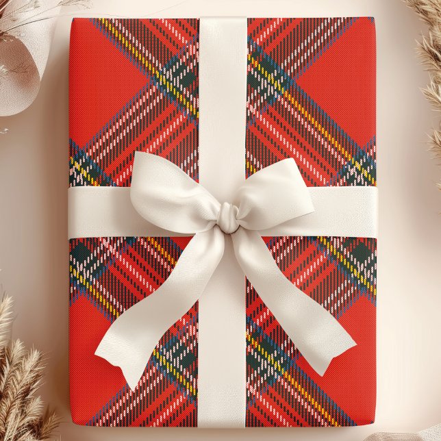 Papel De Regalo Cuadros Escoceses Rojo Navidad (Subido por el creador)
