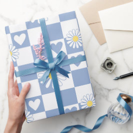 Papel de regalo cuadros grises