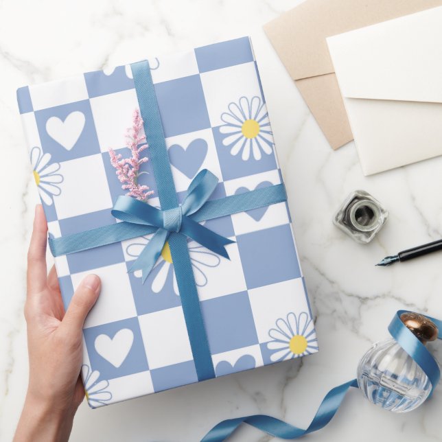 Papel de regalo cuadros grises (Regalar)