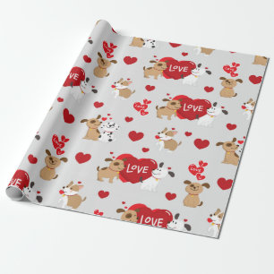 Papel De Regalo Cuadros Puppies Cuadros Patrón de amor