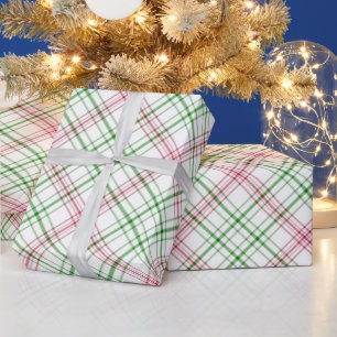 Papel De Regalo Cuadros rosas y verdes