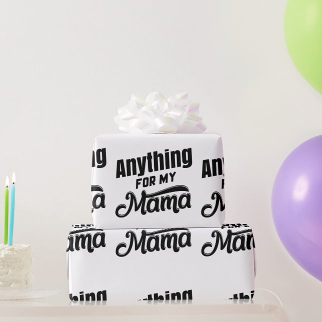 Papel De Regalo Cualquier cosa para mi mamá (Regalos de fiesta)