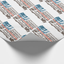 Papel De Regalo Cualquier nombre marca USA línea delgada personali