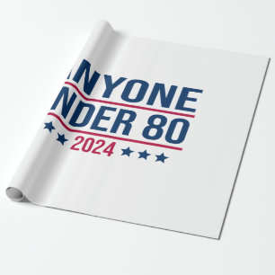 Papel De Regalo Cualquiera menor de 80 años de 2024 divertida elec