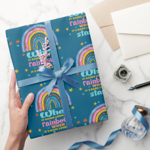Papel De Regalo Cuando llueve, busca arcos de lluvia