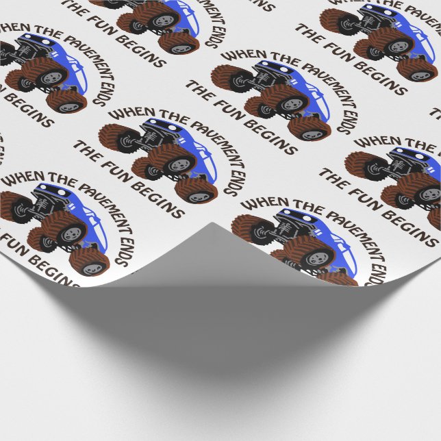 Papel De Regalo Cuando termina el pavimento (Esquina)