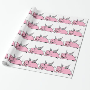 Papel De Regalo cuando vuelan los cerdos