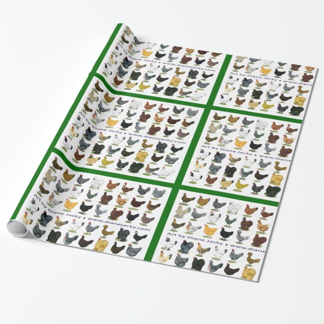 Papel De Regalo Cuarenta y ocho Hen Promo (Desenrollado)