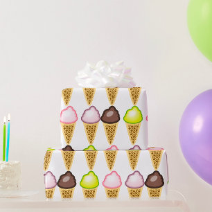 Papel De Regalo Cuatro Helados