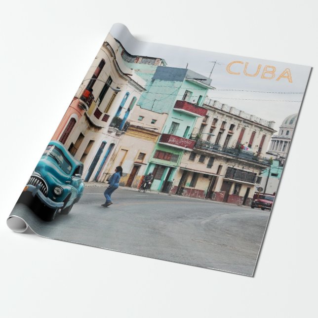 Papel De Regalo Cuba (Desenrollado)