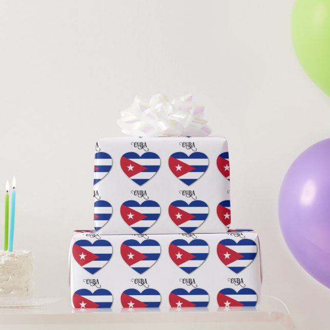 Papel De Regalo Cuba Amor (Regalos de fiesta)