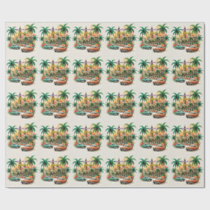 Papel De Regalo Cuba Vintage Viajes - Saludos desde La Habana