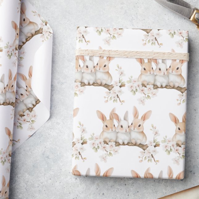 Papel De Regalo Cubano Rabbit Watercolor Pascua (Subido por el creador)