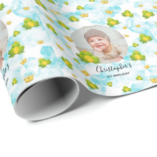 Papel De Regalo Cubierta acuarela de foto para bebé
