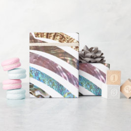 Papel De Regalo Cubierta brillante ondulada de patrón de color