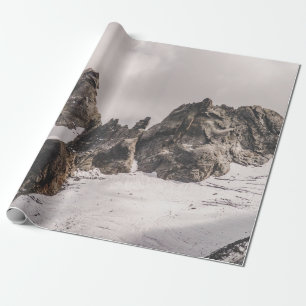 PAPEL DE REGALO CUBIERTA DE MONTAÑA POR NIEVE
