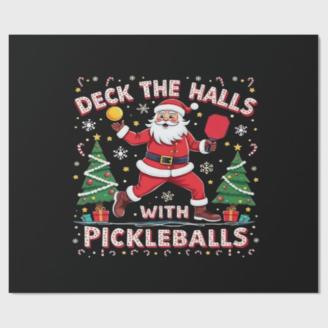 Papel De Regalo Cubierta Los Salones Con Bolas De Pollo (Superficie plana)