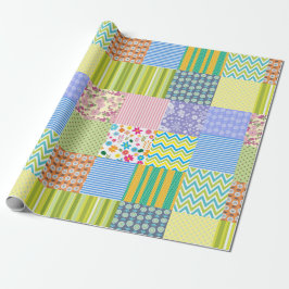 Papel De Regalo Cuello de trabajo en parches