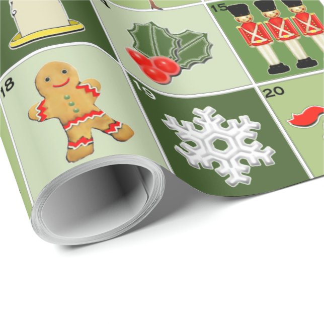 Papel De Regalo Cuenta regresiva de navidades (Esquina del rollo)